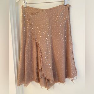 Sequin Gauze Skirt by Gary Graham